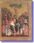 Icona di Gesù con i piccoli - Chiesa di Sant'Egidio - Roma