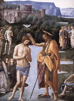 Pietro Perugino, Il Battesimo del Signore, Cappella Sistina, Citt del Vaticano