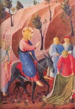 Beato Angelico, L'entrata in Gerusalemme, 1450. Christian Theological Seminary, Indianapolis