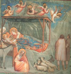 Giotto, La natività, Cappella degli Scrovegni, Padova