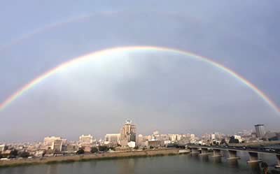 L'arcobaleno su Baghdad