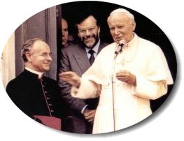 Giovanni Paolo II visita la Comunit di Sant'Egidio