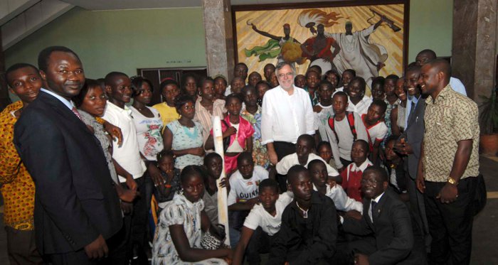 visita di Andrea Riccardi alle Comunità di Sant'Egidio in Guinea Conakry