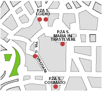 Mappa dei luoghi della mostra