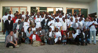 The activists of the DREAM program for the struggle against AIDS in Africa