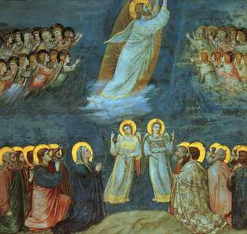 Giotto, L'ascensione, Cappella degli Scrovegni, Padova