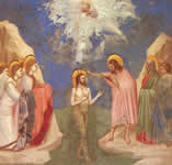 Il battesimo di Gesù, Giotto, Cappella degli Scrovegni, Padova