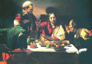 Caravaggio, Cena di Emmaus, National Gallery, Londra