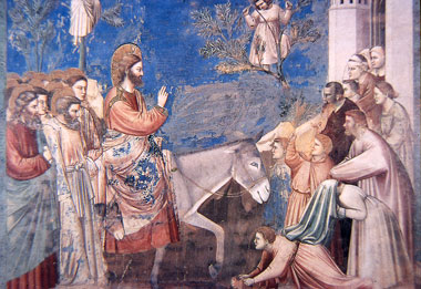 Giotto, L'entrata a Gerusalemme