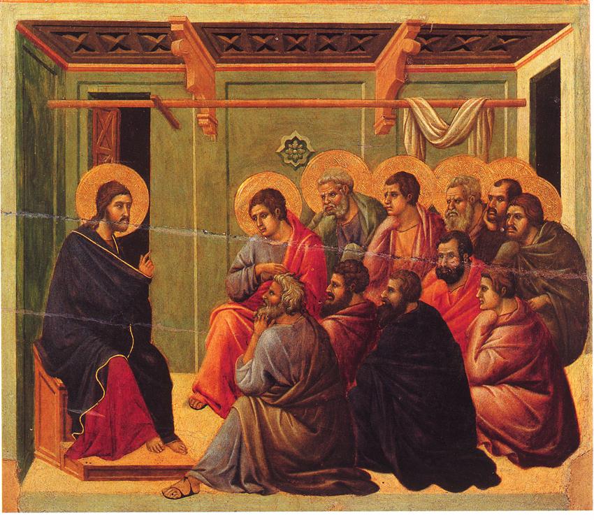Duccio di Buoninsegna, Ges parla agli Apostoli, Museo dell'Opera del Duomo, Siena