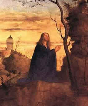 Cristo in preghiera nel giardino (particolare)  Marco Basaiti - gallerie dell'Accademia - Venezia