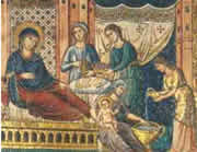 Pietro Cavallini, Natività della Vergine, Santa Maria in Trastevere, Roma