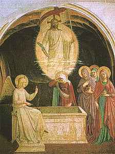 Beato Angelico, La Risurrezione e le Marie al Sepolcro, Museo San Marco, Firenze