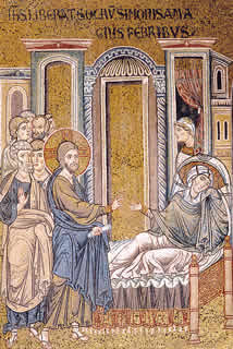 La guarigione della suocera di Pietro - Duomo di Monreale - Palermo