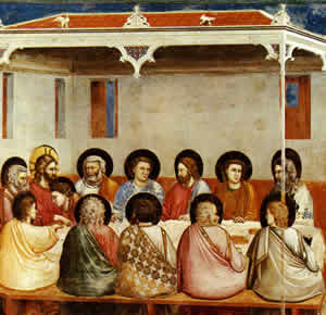 Giotto, l'ultima cena, Cappella degli Scrovegni, Padova