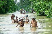Alluvione nel nord-est dell'India
