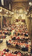 Il pranzo di Natale a Santa Maria in Trastevere
