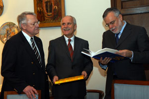 Dr. Jürgen Linden, Prof. Walter Eversheim, Prof. Andrea Riccardi