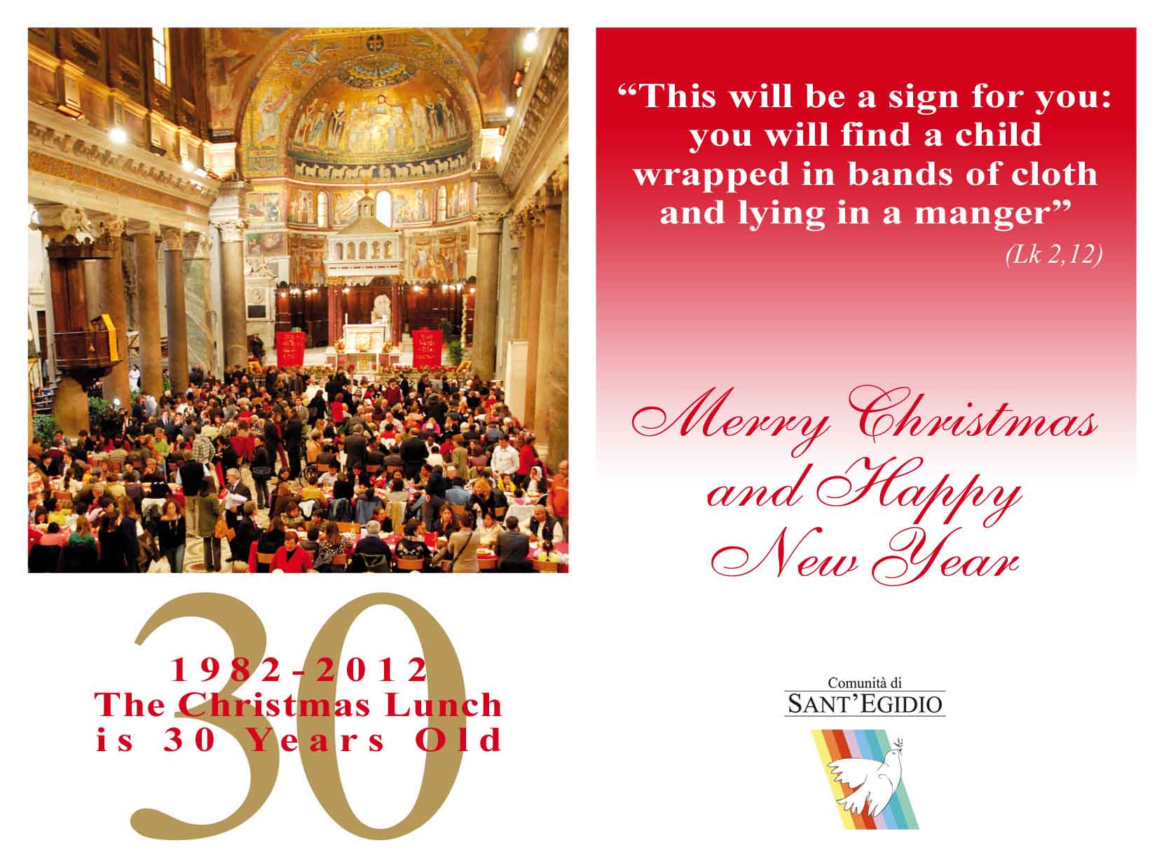 Christmas 2012 - Best wishes from the Community of Sant'Egidio