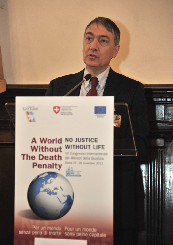 Mario Marazziti al VII Congresso Int.le Ministri della Giustizia: per un mondo senza pena di morte 2012