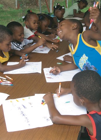 I bambini della casa famiglia ad Haiti